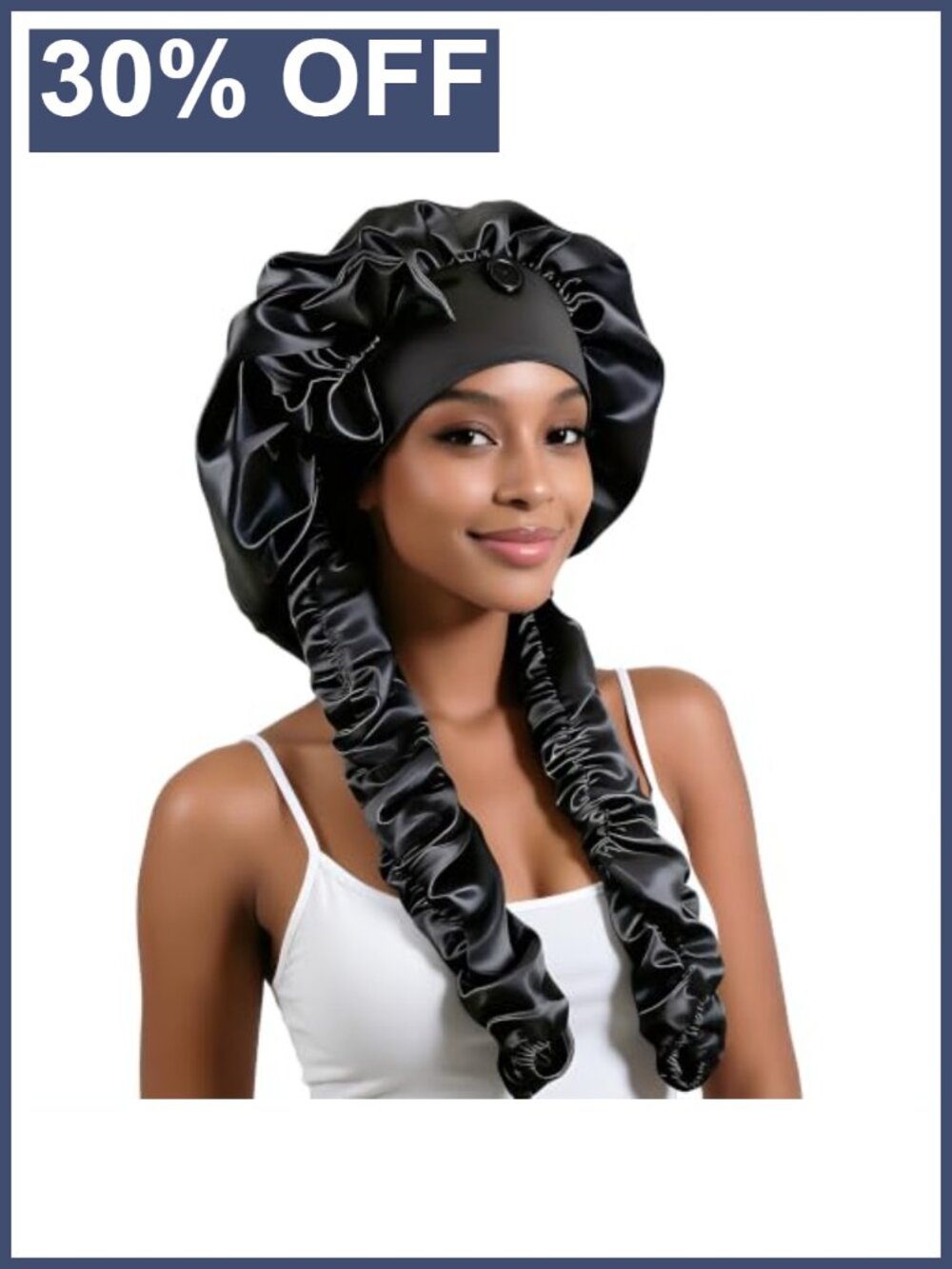 Long Satin Bonnet for Sleeping Braids Hair Care Silky Night Cap